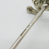 Victorian Sterling Silver Animal Paw Form Knife Rests 1888 Antique Birmingham