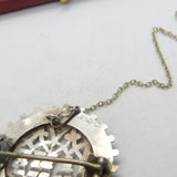 Victorian Sterling Silver 'Jane' Name Christening Brooch 1883 Birmingham