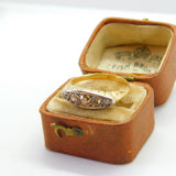 Edwardian 18ct Gold 0.5ct Natural Yellow Diamond Boat Ring c1910 London Antique