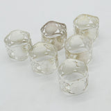Set of Six Sterling Silver Floral Pattern Napkin Ring 1993 Vintage Birmingham