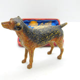 Victorian Cold Painted Vienna Bronze Terrier Dog Sculpture Antique c1860