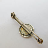 Art Nouveau Boxed Sterling Silver, Enamel Button & Brooch Set Antique c1910