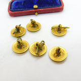 Victorian Set of Gilt Metal Beagling Hunt Buttons Hare Pattern c1880 Reynolds Co