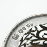 Georgian Sterling Silver Floral Pattern Pierced Mustard Pot 1835 London Antique