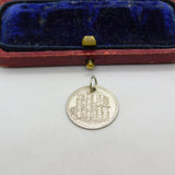 Victorian Sterling Silver Engraved Westminster Abbey Threepence Love Token c1880