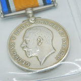 Pair of WW1 British Army Service Medals 97691 SPR H.A Sanders Antique 1918