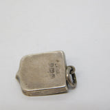 Sterling Silver & Red Granite Scottish Thistle Charm Antique 1911 Birmingham