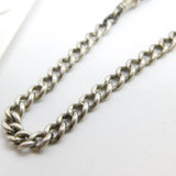 Victorian Sterling Silver Double Albert Watch Chain with Tassel Fob 1895 Antique