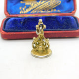 Georgian Ottoman Period Sterling Silver Gilt Arabic Seal Fob c1800 Antique
