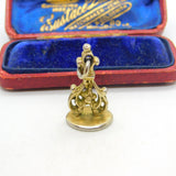 Georgian Ottoman Period Sterling Silver Gilt Arabic Seal Fob c1800 Antique