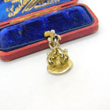 Georgian Ottoman Period Sterling Silver Gilt Arabic Seal Fob c1800 Antique