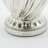 Victorian Sterling Silver Floral Chased Tea Caddy Antique 1891 London