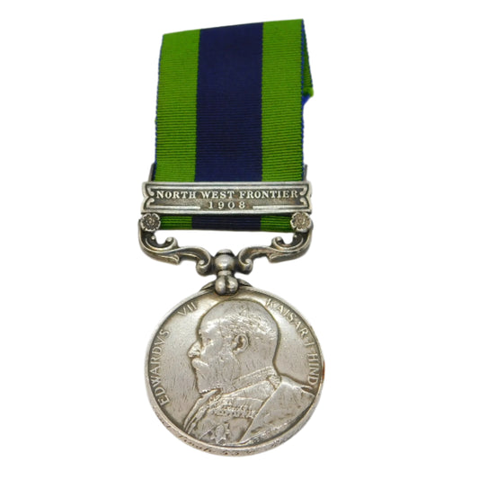 Edward VII India General Service North West Frontier 53rd Sikhs FF. Nihal Singh 1908