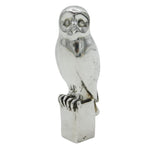 Cast Sterling Silver Owl Paperweight