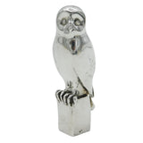 Cast Sterling Silver Owl Paperweight