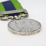 Edward VII India General Service North West Frontier 53rd Sikhs FF. Nihal Singh 1908