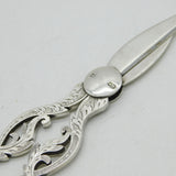 Edwardian Sterling Silver Button Hook Combination Sewing Scissors Antique 1904 Sheffield