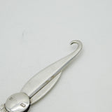 Edwardian Sterling Silver Button Hook Combination Sewing Scissors Antique 1904 Sheffield