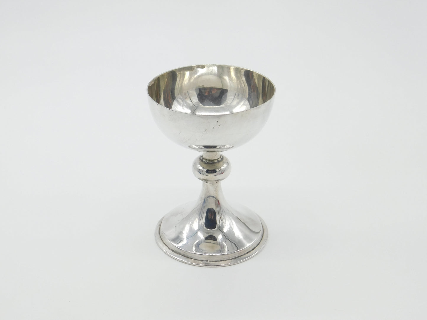 Sterling Silver Communion Chalice Goblet Cup Antique 1919 London Art Deco