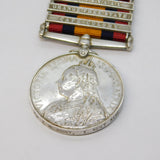 Boer War Queens South Africa Medal Pte T. Hunt East Kent Regiment Antique