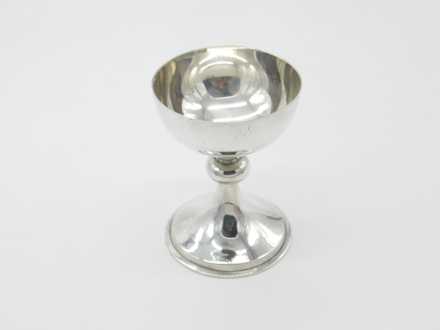 Sterling Silver Communion Chalice Goblet Cup Antique 1919 London Art Deco