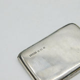 Edwardian Sterling Silver Floral Sliding Double Stamp Case Antique 1907 Birmingham