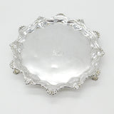 George II Sterling Silver Scallop Pattern Salver 1752 London James Morison
