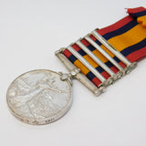 Boer War Queens South Africa Medal Pte T. Hunt East Kent Regiment Antique