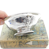 Victorian Sterling Silver Sweet-Treat Bowl Medusa Nouveau Heads Antique 1871