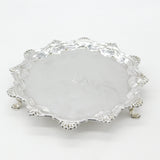George II Sterling Silver Scallop Pattern Salver 1752 London James Morison