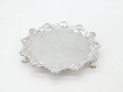 George II Sterling Silver Scallop Pattern Salver 1752 London James Morison