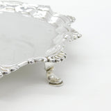 George II Sterling Silver Scallop Pattern Salver 1752 London James Morison