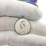 Victorian Sterling Silver Boer War Fob Pendant General Gatacre 1899 Birmingham
