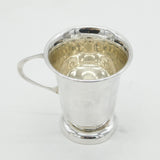 Sterling Silver Modernist Christening Mug Tankard Vintage 1971 Birmingham