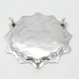 George II Sterling Silver Scallop Pattern Salver 1752 London James Morison