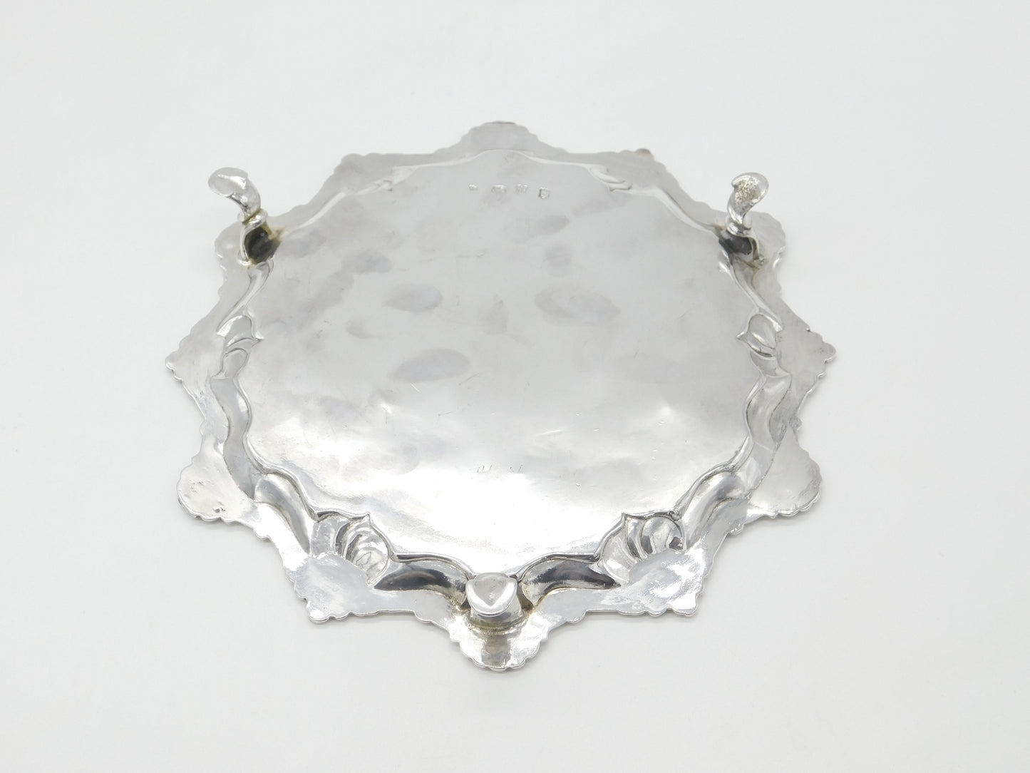 George II Sterling Silver Scallop Pattern Salver 1752 London James Morison