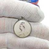 Victorian Sterling Silver Boer War Fob Pendant General Gatacre 1899 Birmingham