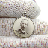 Victorian Sterling Silver Boer War Fob Pendant General Gatacre 1899 Birmingham