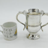 George III Sterling Silver Plain Two-Handled Loving Cup Antique 1764 London