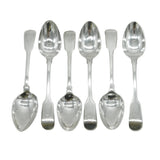 George III Paul Storr Set of Sterling Silver Dessert Spoons Antique 1795 London