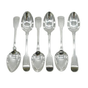 George III Paul Storr Set of Sterling Silver Dessert Spoons Antique 1795 London