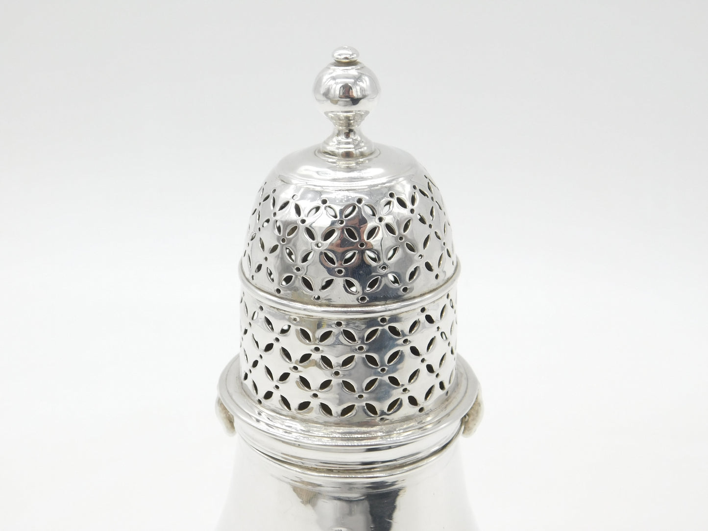 Queen Anne Britannia Silver Armorial Crest Sugar Caster c1705 Charles Adam