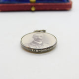 Victorian Sterling Silver Boer War Fob Pendant General Gatacre 1899 Birmingham
