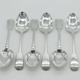 George III Paul Storr Set of Sterling Silver Dessert Spoons Antique 1795 London