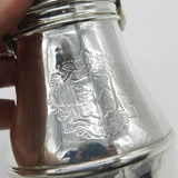 Queen Anne Britannia Silver Armorial Crest Sugar Caster c1705 Charles Adam