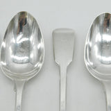 George III Paul Storr Set of Sterling Silver Dessert Spoons Antique 1795 London