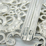 Scottish Victorian Sterling Silver Celtic Nurses Buckle Antique 1898 Glasgow