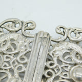 Scottish Victorian Sterling Silver Celtic Nurses Buckle Antique 1898 Glasgow