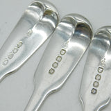 George III Paul Storr Set of Sterling Silver Dessert Spoons Antique 1795 London