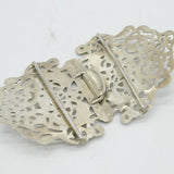 Scottish Victorian Sterling Silver Celtic Nurses Buckle Antique 1898 Glasgow